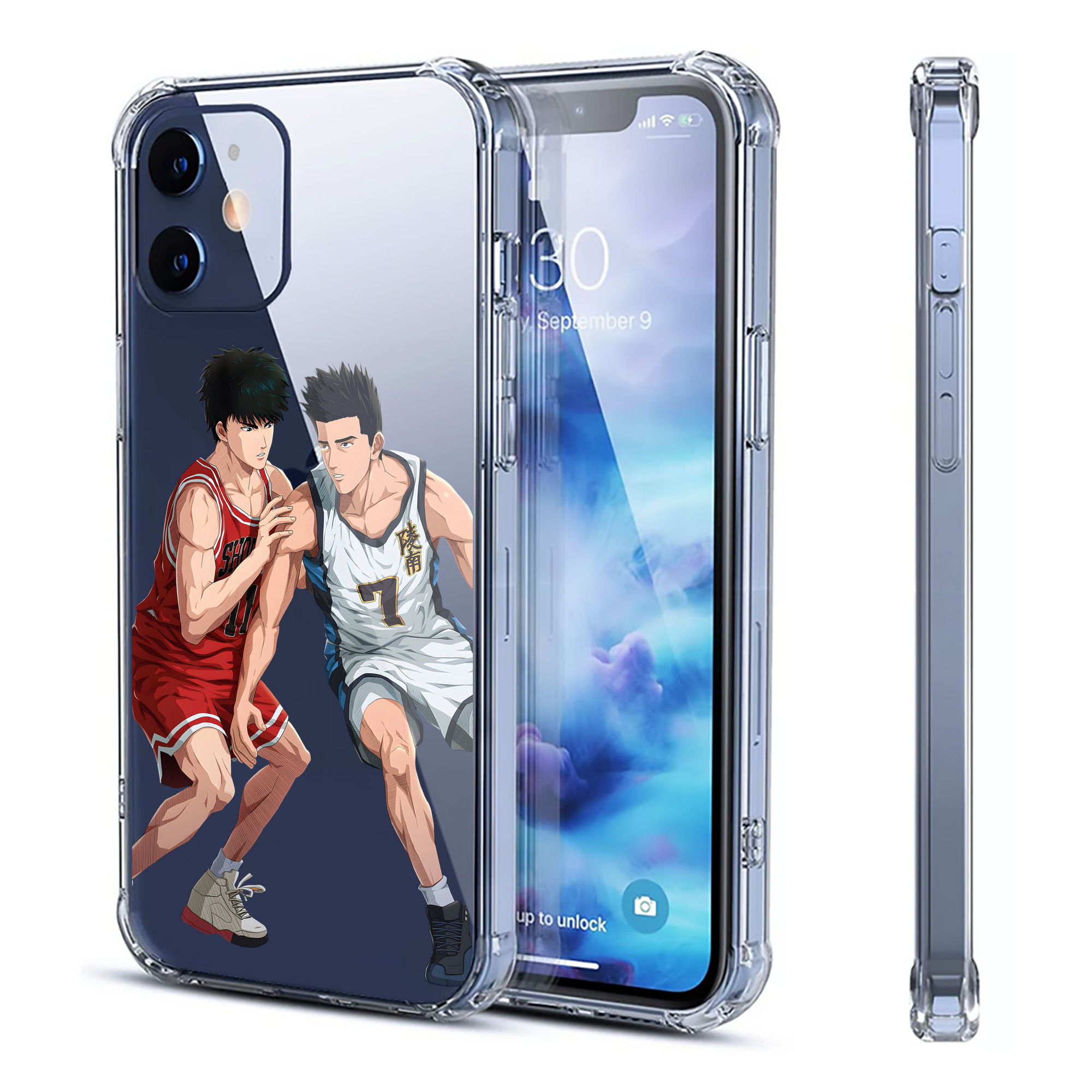 （画像用） SLAM DUNK／スラムダンク 【iPhone 12シリーズ対応】透明スマホケース（クリアソフトケース）